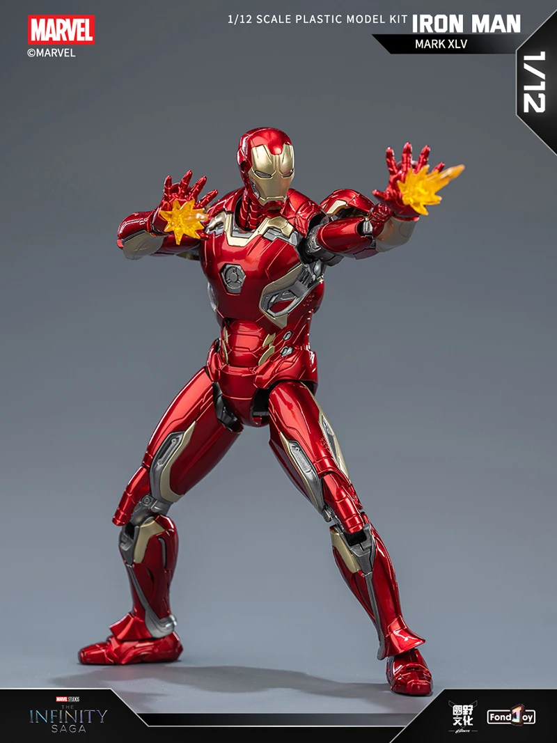 Fondjoy Iron Man MK45 Model Kit Infinity Saga Ironman MARK XLV Assembly Toy ABS Material Joint Movable Children's Birthday Gifts