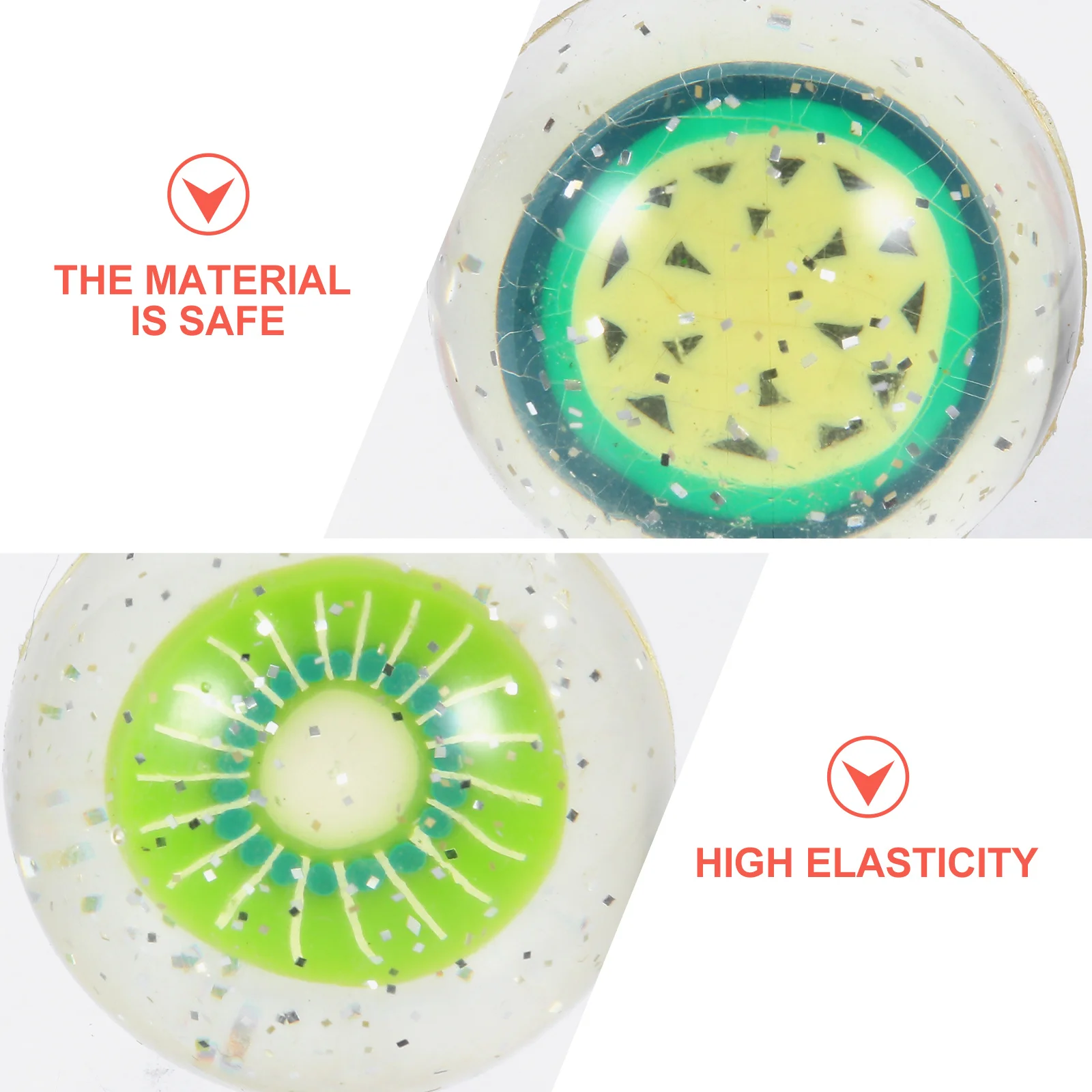 3 قطعة كرات ترتد نمط فاكهي كرات نطاطة للأطفال اللعب حفلة لصالح التعليمية متعة القفز الكرة فاكهي كرة قفز