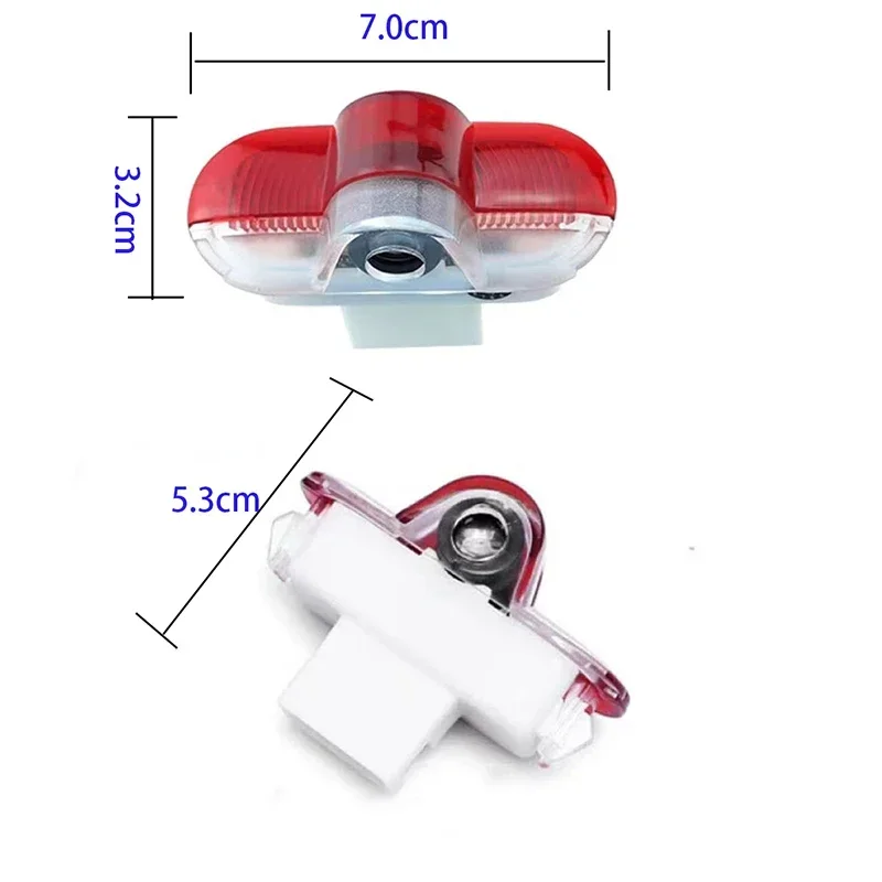 2 قطعة باب السيارة ترحيب أضواء مجاملة شبح العارض الظل مصابيح لسكودا VRS شعار اوكتافيا A5 MKII 2006 2008-2013 اكسسوارات