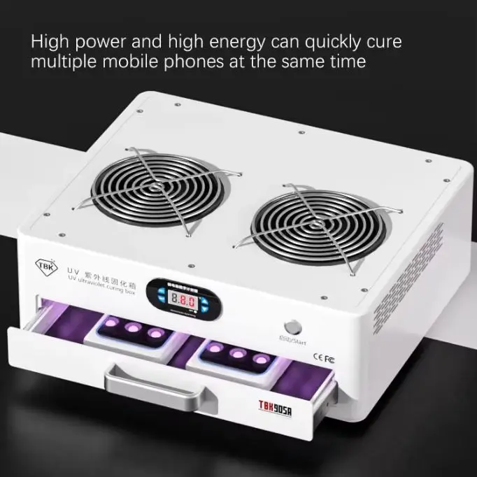 TBK905A UV Curing Box for Mobile Phone Repair Tools LCD Touch Screen Drying UV Curving Lamp