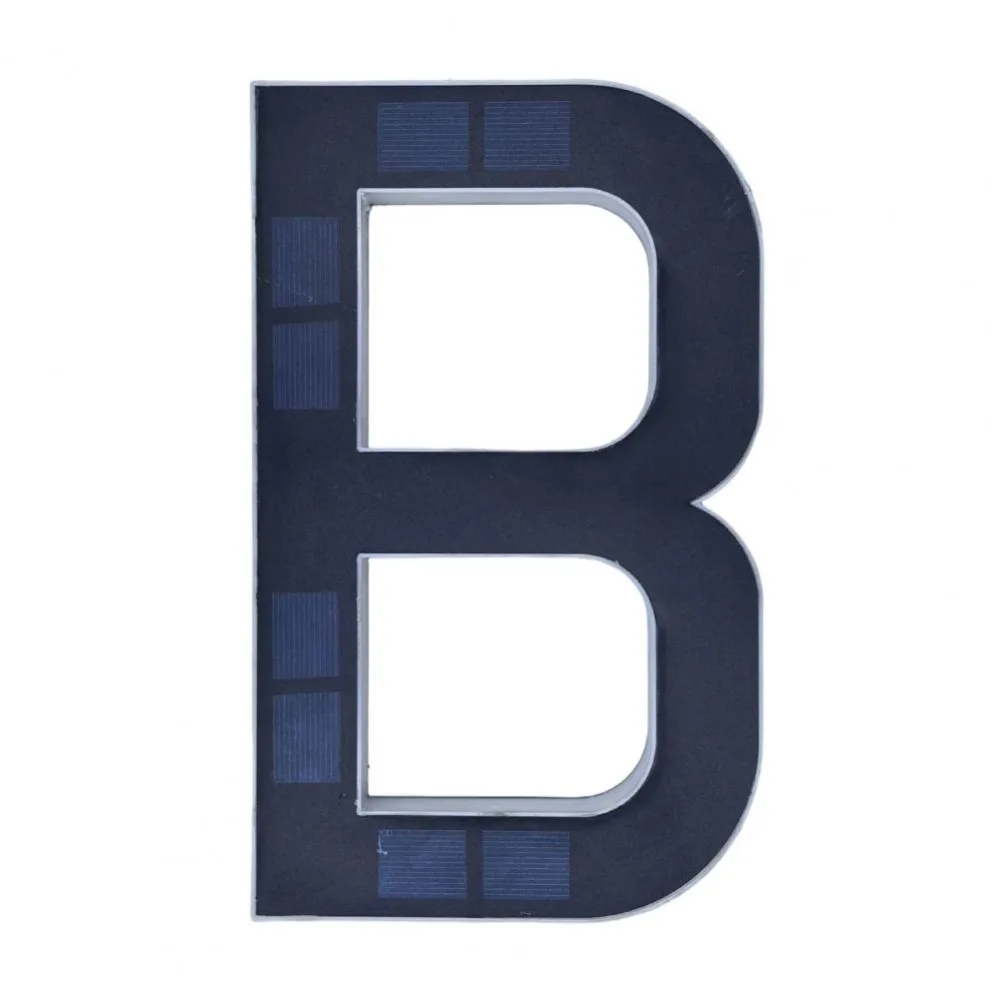 Waterproof Solar Lighted House Numbers Light 6.7IN Illuminated Exterior LED House Number Plaque No Wiring Illuminated