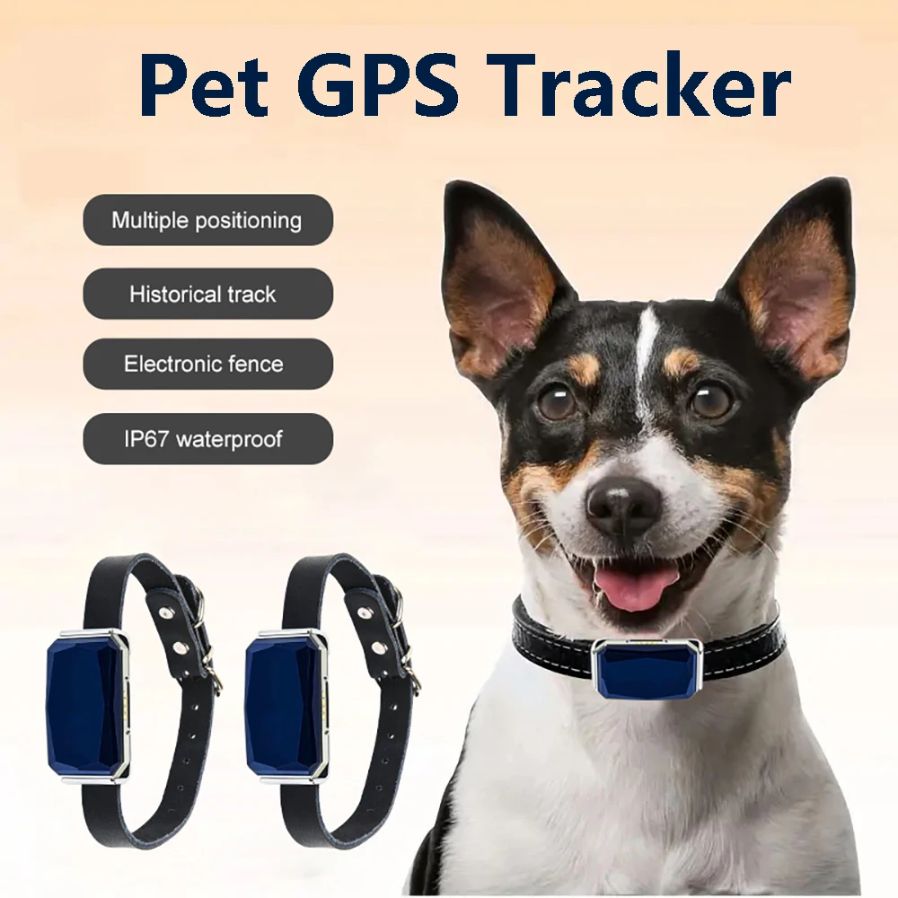 Pet GPS Tracker Bluetooth Anti-Lost Smart Wearable Waterproof Locator Real-time Tracking Dog Cat Collar SmartLocator Accessories