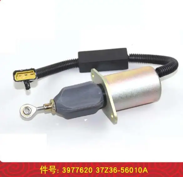 24V Stop Solenoid 37Z36-56010 Fuel shutdown solenoid valve for DongFeng DCEC 3977620 C3977620 6ct C300 C245 C260 Cummins Engine