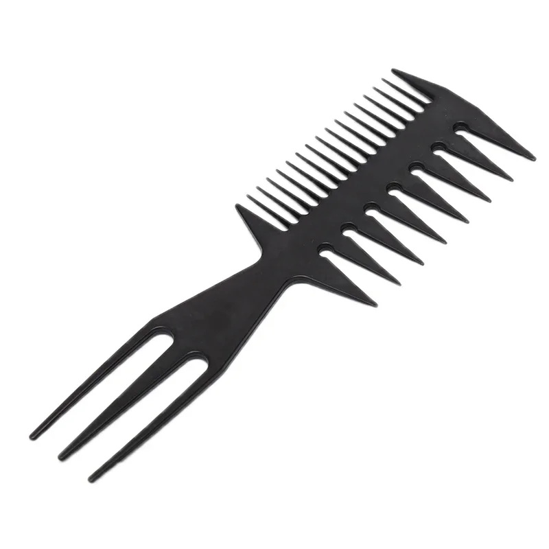 Big Teeth Double Side Tooth Combs Barber Hair Dyeing Cutting Coloring Brush Fish Bone Shape Hair Brush Man Hair Styling Tools