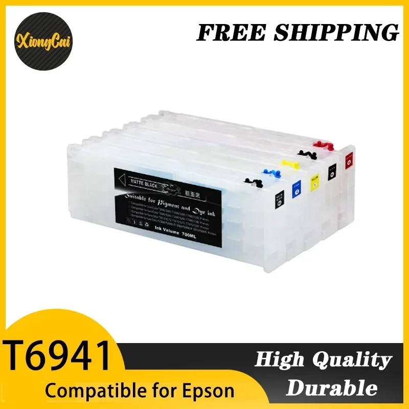 5Colors/Set T6941-T6945 T6941 Refillable Ink Cartridge For Epson SureColor T3000 T3200 T5200 T7200 T3270 T5270 T7270 printers