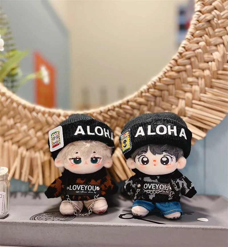 

Одежда для куклы 10 см, одежда для нормального и полного тела, костюм для косплея, плюшевая Одежда для куклы 10 см, черная, хаки, толстовка с надписью