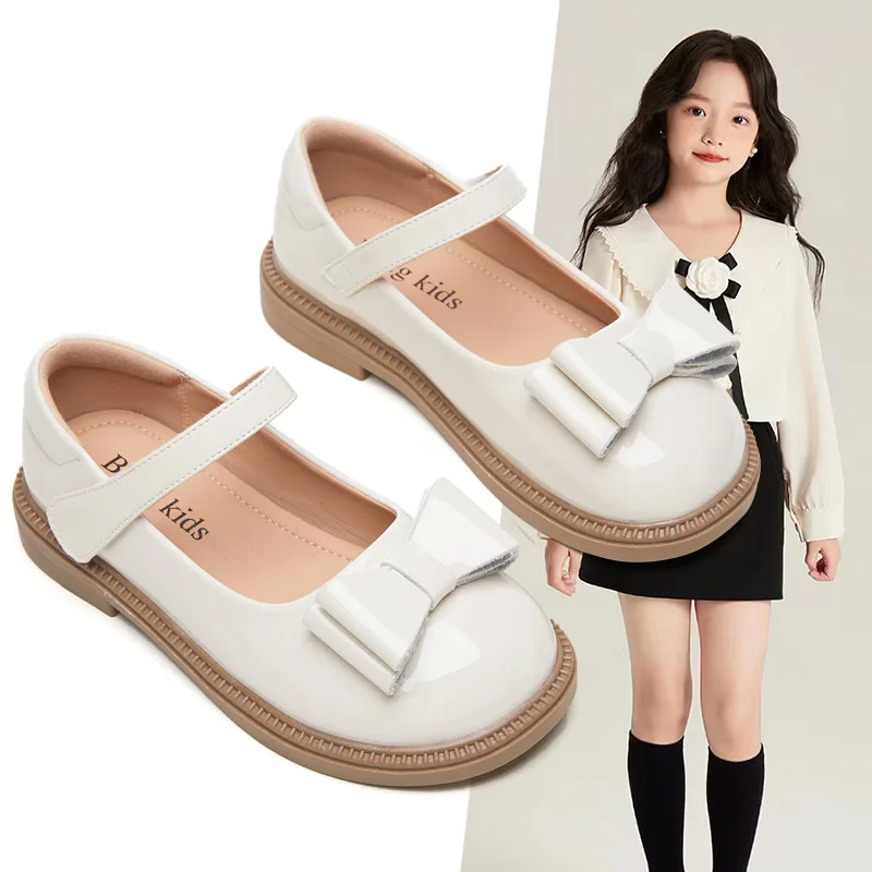 Girls Dress Shoes Toddler Mary Jane Shoes Flat with Bow for Toddler/Little Kids School Uniform Shoes Flats 2026 New