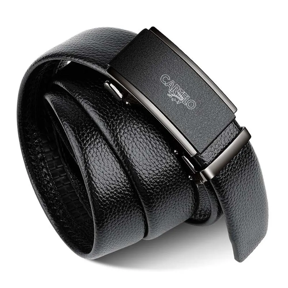 Cartelo حزام الرجال حزام جلد طبيعي للرجال سبيكة التلقائي مشبك أحزمة السقاطة الأعمال مصمم الأزياء حزام للجينز