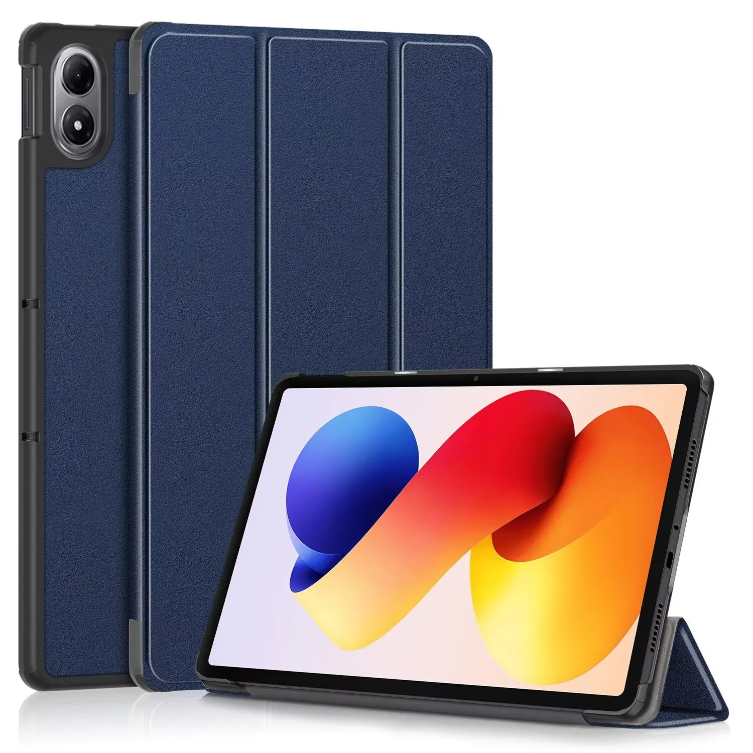 Fotografia 3: Capa para tablet para redmi pad 2 pro/xiaomi poco pad m1 2025 lançado 12.1 polegadas material de couro pu capa protetora à prova de choque