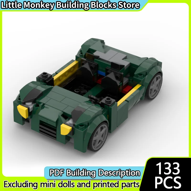 

Speed Racing Car Model MOC Building Bricks Classic Convertible Car Modular Technology Children Holiday Gifts Assemble Toys Suit