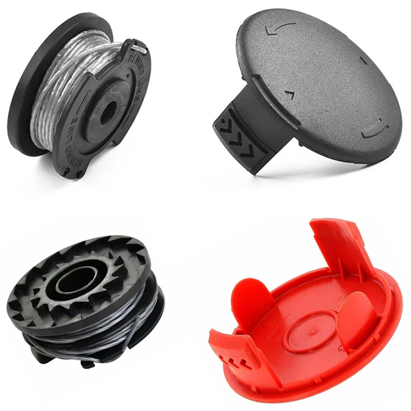 1Pc Red/Black Spool & Cover Fits For BOSCH ART 30 27 24 Bosch ART23SL ART26SL 18-230 18-26 18-260 23 26 Strimmers Cap 1600A00X61