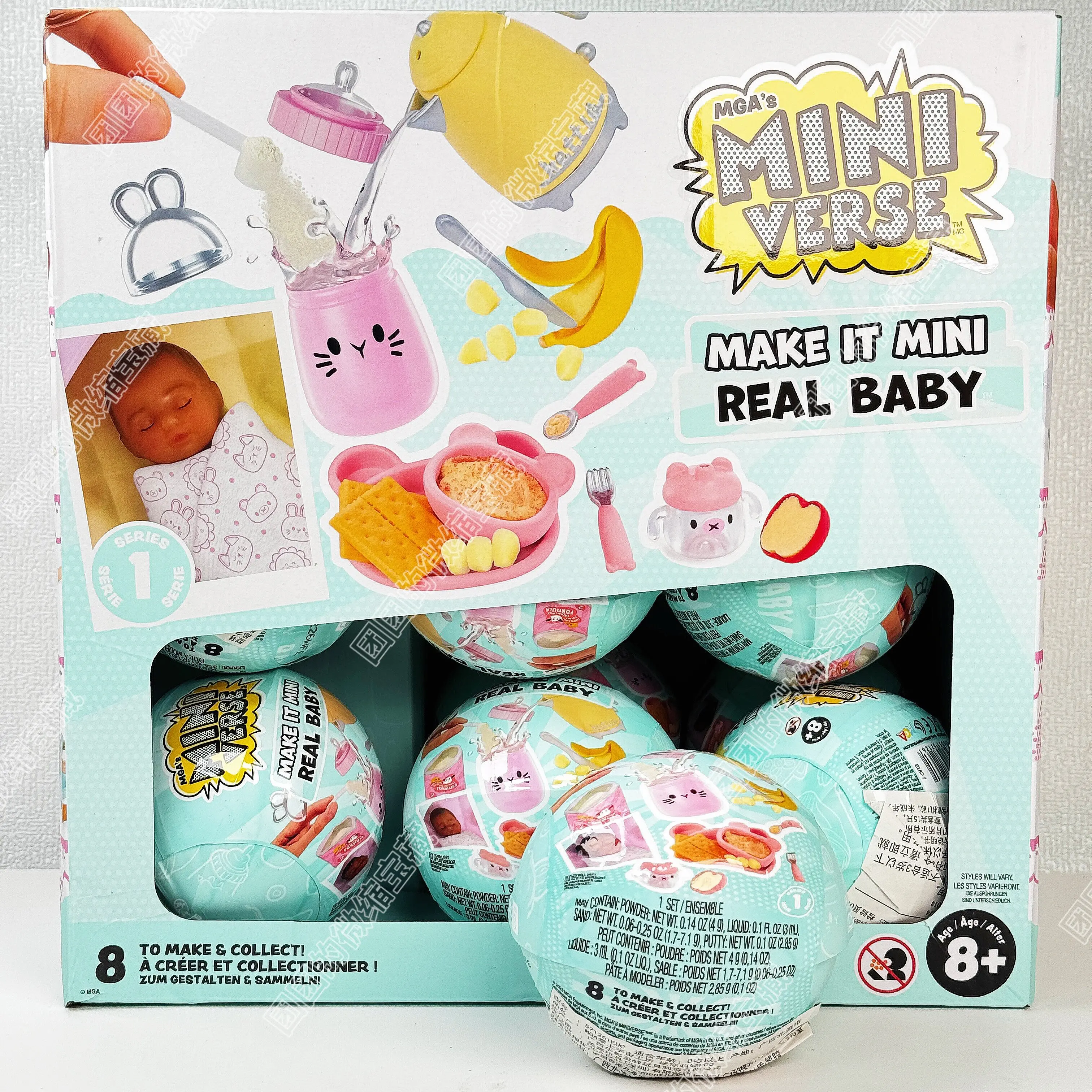 Miniverse Make It Mini Real Baby DIY Blind Box Miniature Baby Care Scene Craft Kit Collectible Toy Desktop Ornament Kids Gifts