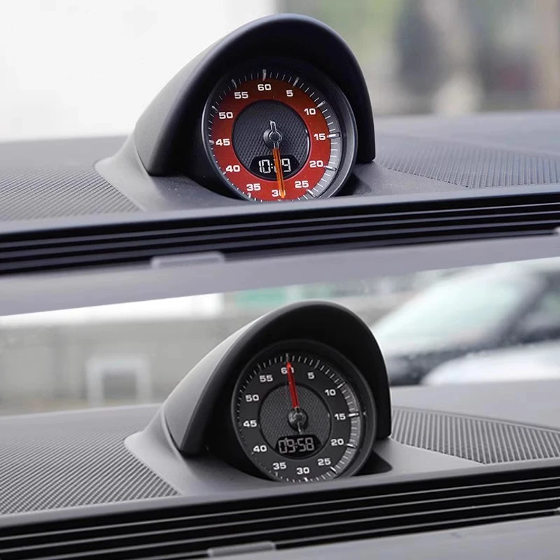 Per Porsche 9Y0 Panamera 971 Cayenne 2017-2021 Calibro Face Overlay Strumento Contagiri Piastra frontale Sport Chrono Calibri