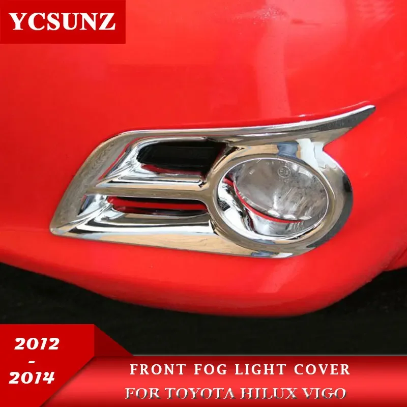 

ABS Fog Light Cover For Toyota Hilux Vigo 2011 2012 2013 2014 Double Cabin Car Exterior Accesorios YCSUNZ