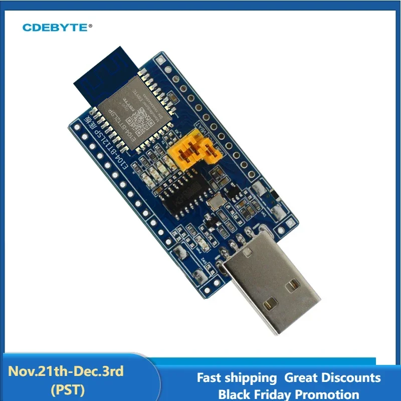 TLSR8253F512 2.4G UART SMD Test Board Networking SIG Mesh Module Bluetooth Test Kit Low Power Consumption EBYTE E104-BT12LSP-TB