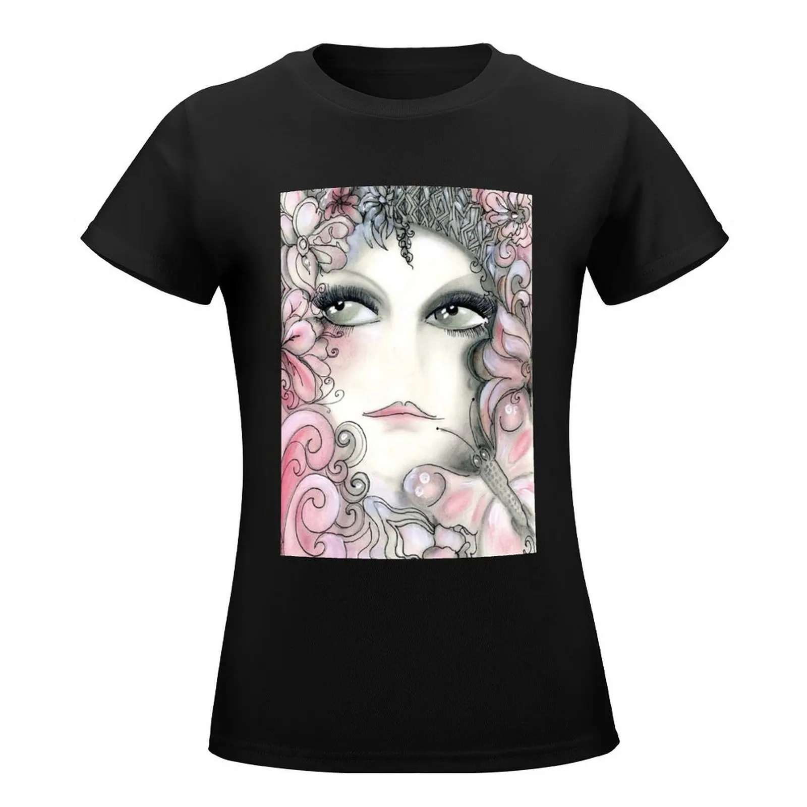 pink woodland fairy Jacqueline Mcculloch House of Harlequin T-Shirt Female clothing hippie clothes clothes for woman