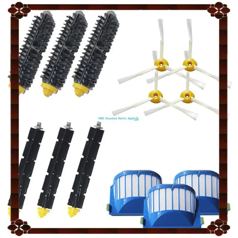 تسليم 24 ساعة لـ Irobot Roomba 600 Series 610 620 625 630 650 660 مكنسة كهربائية فرش جانبية رئيسية فلتر استبدال الجزء K