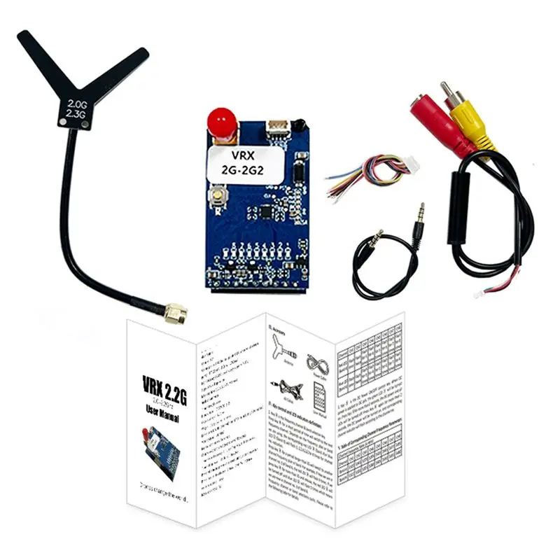 

Y22A-2G-2.2G FPV VRX 8CH FPV Video Receiver Module PAL/NTSC 7-36V For Fatshark Skyzone FPV Goggles