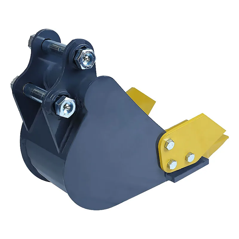 مرفق دلو رمادي صغير للحفارات 200 مم/7.87 بوصة دلو خندق للحفارات 1-1.5 طن لأعمال الأسرة والمزرعة في البستان