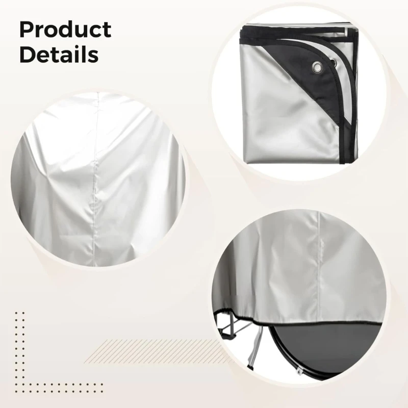 Heavy Type Drum Protector Cover with Reinforced Corner and Foldable Design Large 200x250cm Drum Sheet for Easy Storage JOME