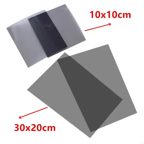 Película polarizada lineal de 0/90 grados y 0,25mm, filtros polarizadores lineales adhesivos, hojas de película de polarización para LCD para Smart