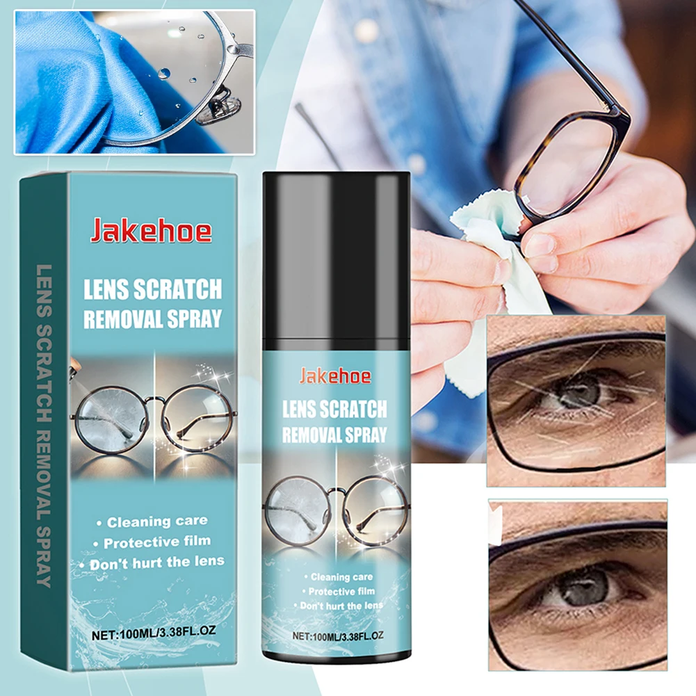 

100 мл средство для чистки очков, средство для чистки линз экрана, спрей для удаления царапин, средство для чистки линз, очки для солнцезащитных очков