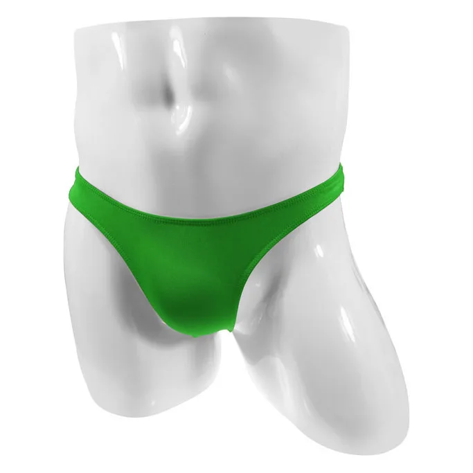 Men's Open Back Swimwear Briefs, Sexy Exposed Butt Bikini Underwear with Snap Closure