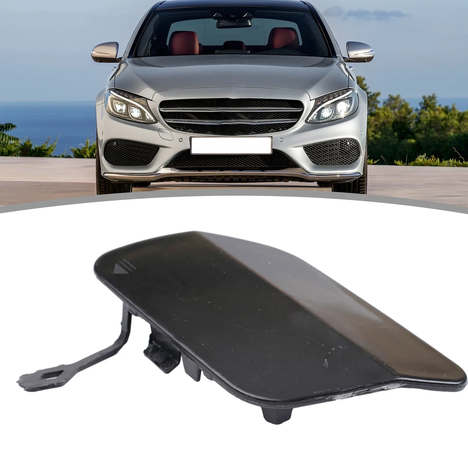 

Practical Quality Useful Durable Tow Hook Eye Cover Tow Hook Cap Bumper Plastic Vehicle 1pcs A2058850224 Parts