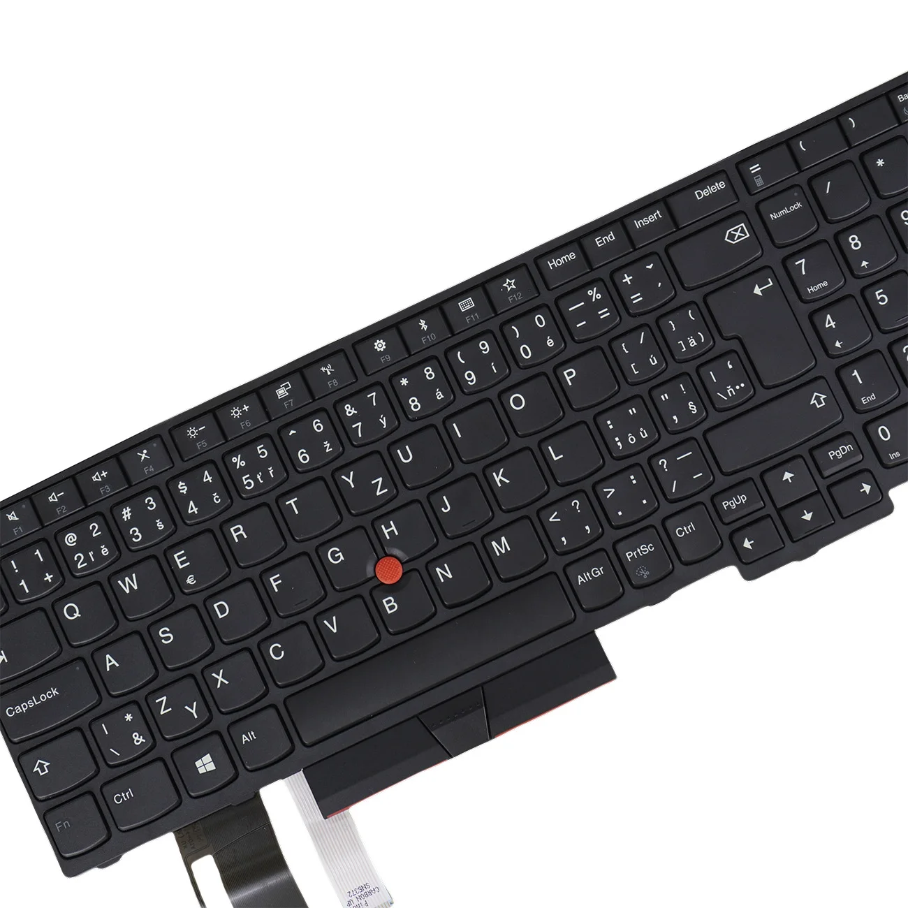 Czech Slovak Keyboard for Lenovo ThinkPad L580 20LW 20LX, L590 20Q7 20Q8, E580 20KS 20KT, E585 20KV, E590 20NB 20NC Backlit