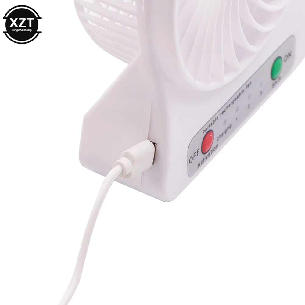 Portable Rechargeable Led Light Fan Air Cooler Mini Desk Usb Fan Third Wind Usb Fan Without Battery Cooling Handheld Mini Fan