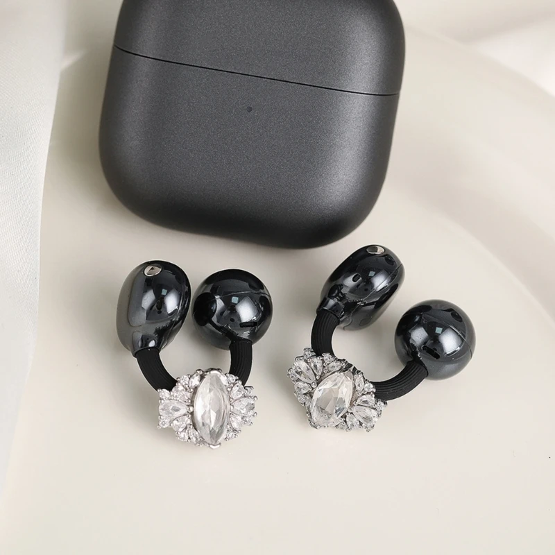 Sparkling Headphone Decoration Ear Clip Crystal Earphone Decoration For Freeclip 1/2 Ear Clips Accessories
