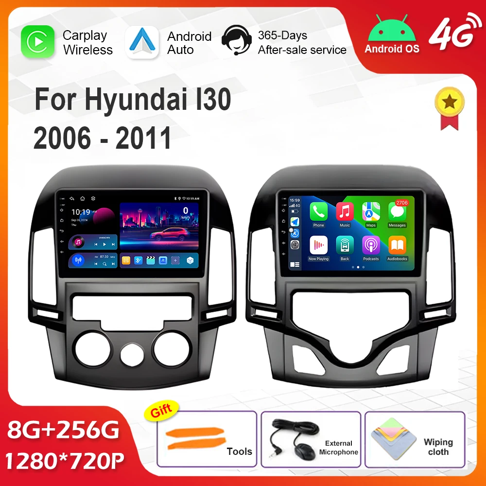 

Carplay Touch Screen for Hyundai I30 2006 - 2011 Android Intelligent System GPS Navigation Car Video Multimedia Player WiFi BT