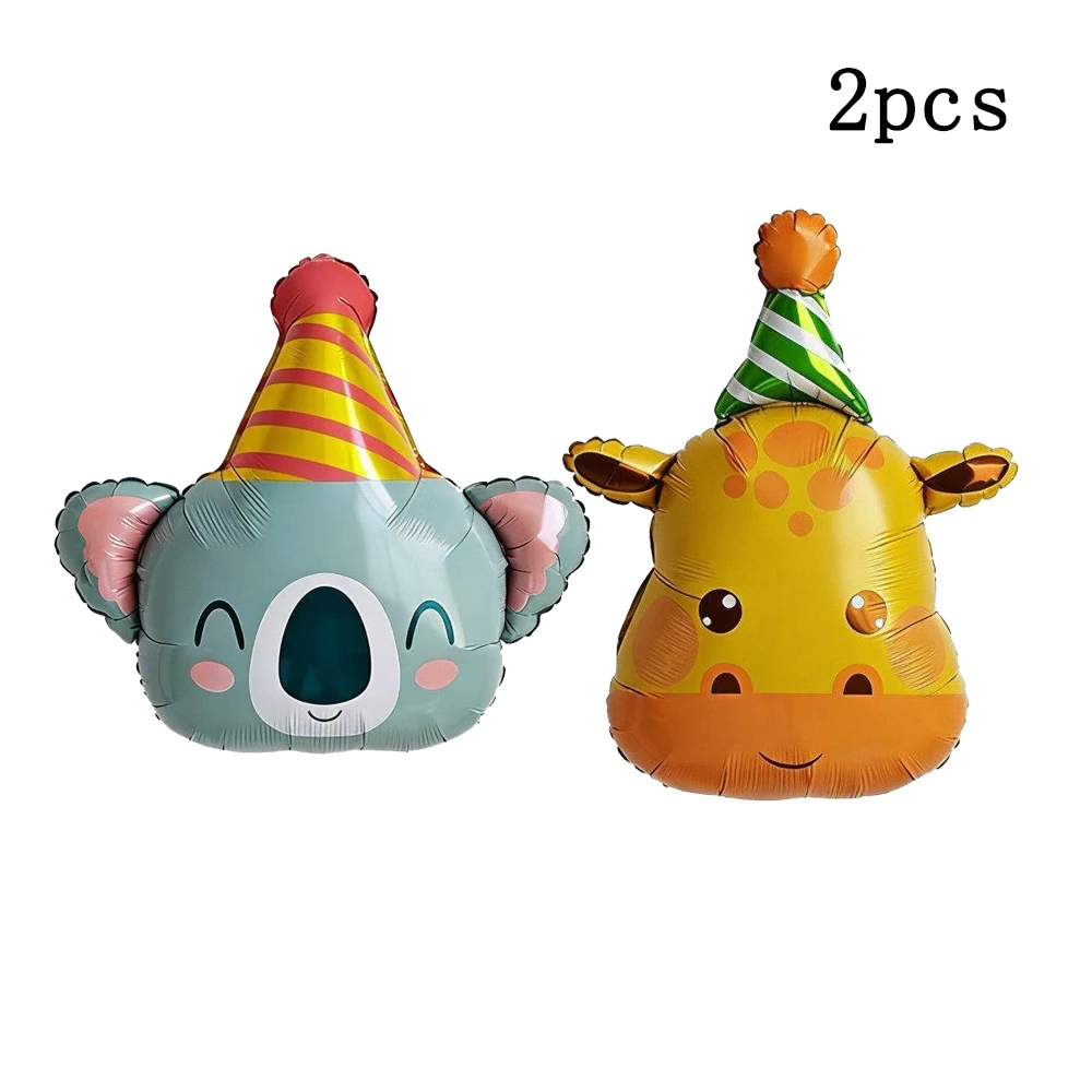 Zirkus-Cartoon-Tier-Folienballons Niedlicher Bär Koala Löwe Affe Katze für Kindergeburtstagsfeier Dekoration Szene-Layout Foto-Requisiten