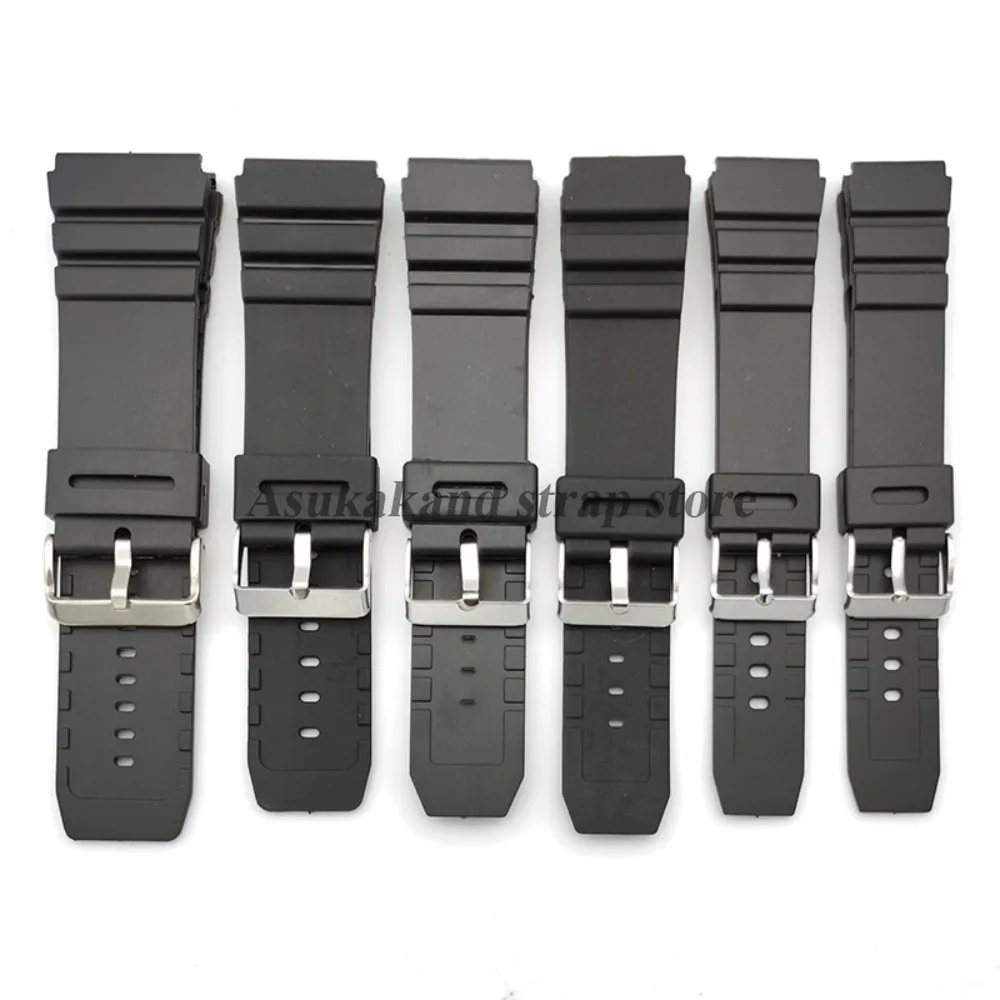 18mm 20mm 22mm 24mm 26mm 28mm Silicone Watch Strap for Casio PU Resin Watchband Students Electronic Sport Men Women Wristband