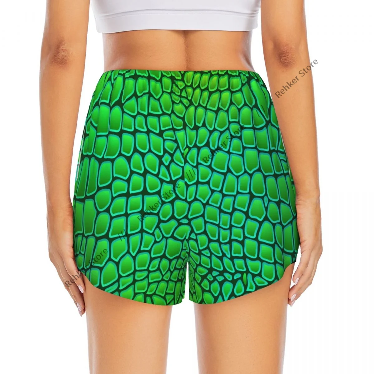 النساء اليوغا السراويل جلد التمساح نمط التمساح تجريب السراويل اللياقة البدنية سريعة الجافة السيدات اليوغا رياضة سراويل قصيرة ملابس رياضية