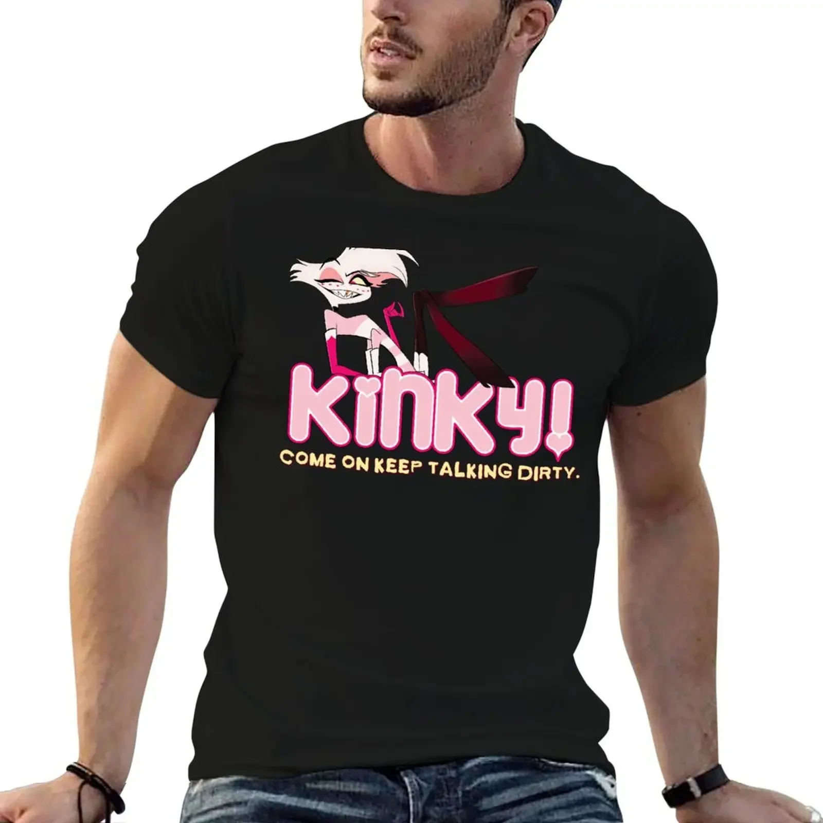 

Kinky Spider T-Shirt rapper graphic tees vintage anime shirt oversized t shirt mens workout shirts