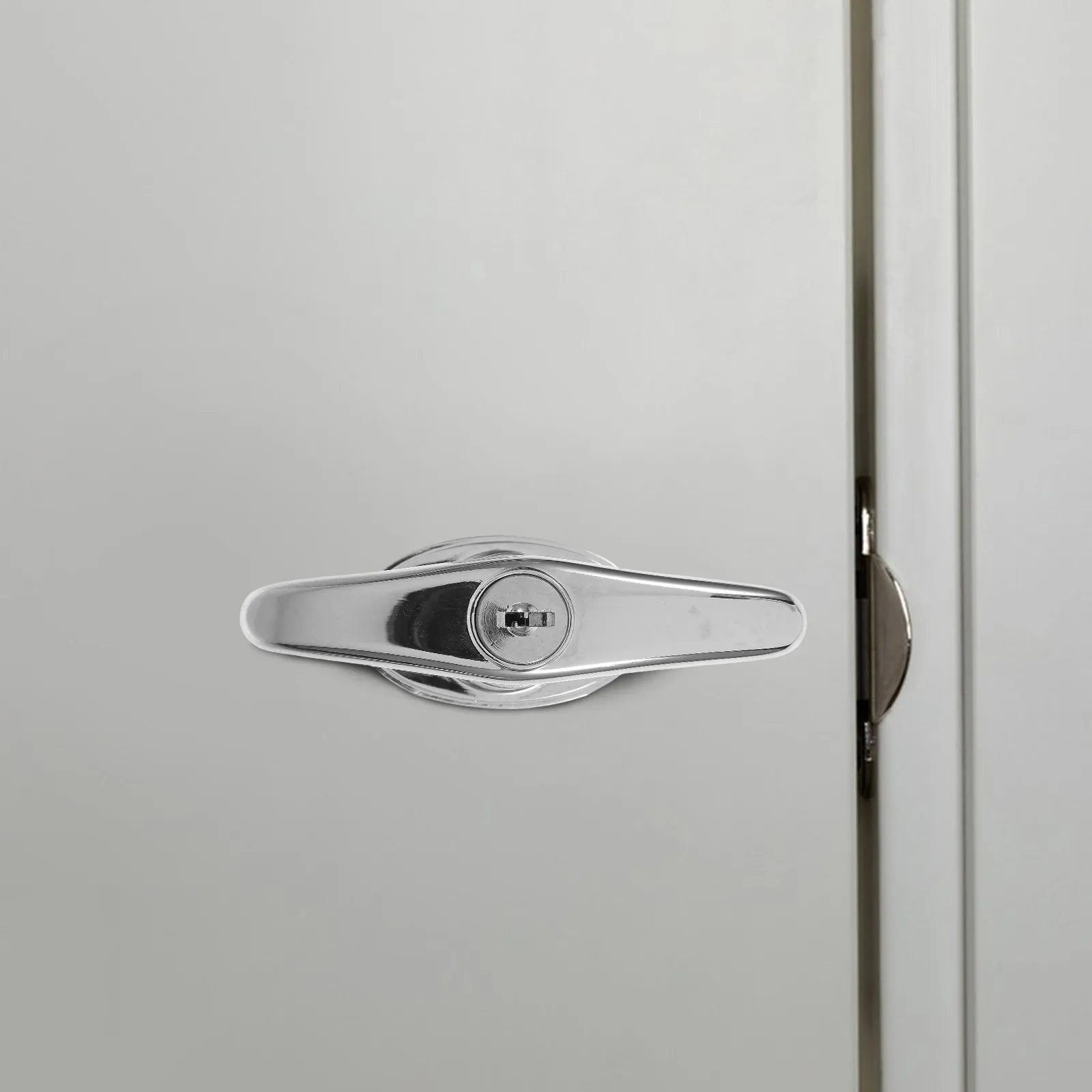 

Barn Door T Handle Lock Set Metal Alloy Locking Door Handle for Garage Sliding Gates with Keys Wood Barn Gate Lock