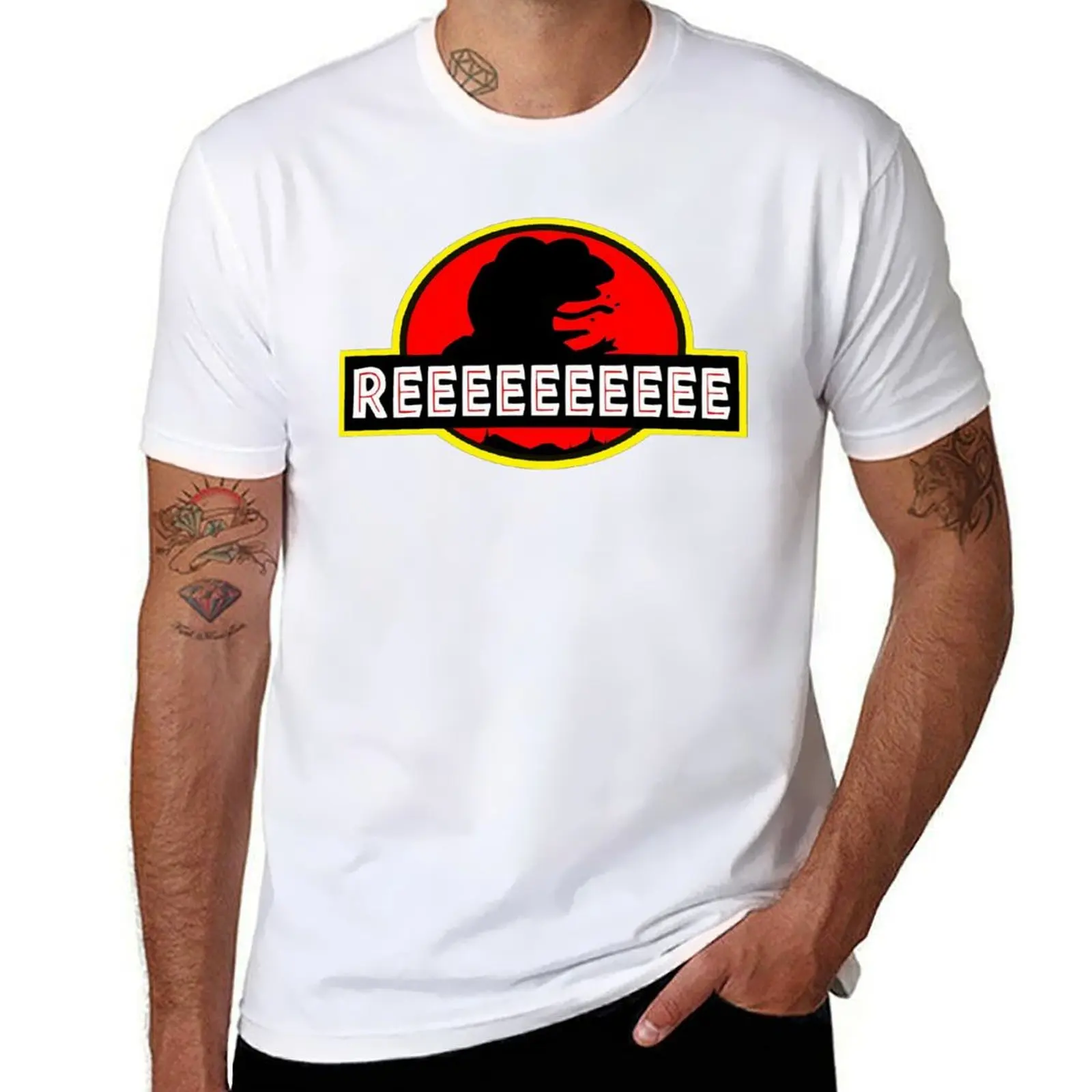 

PEPE Jurassic Frog Meme 4Chan T-Shirt Dry Fit Running Short Sleeve Top
