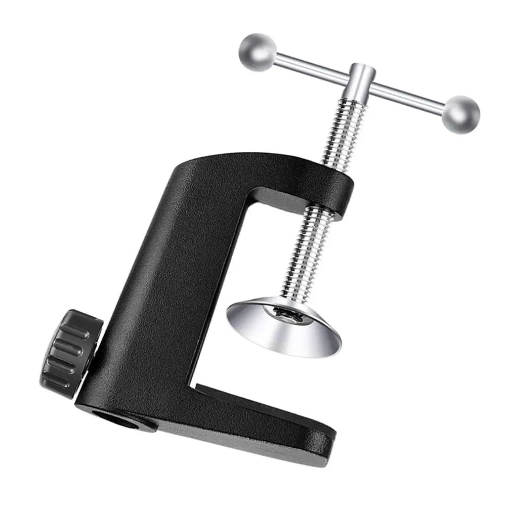 

Desk Clamp C- Holder Base for Table Lamp Microphone Sturdy Durable Aluminum Alloy ClampBracket Office Accessories