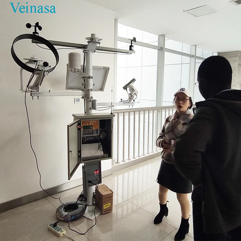 Veinasa Direct-Operated Photovoltaic Meteorological Station Environmental Monitoring Device GPRS Wireless Transmission 24V