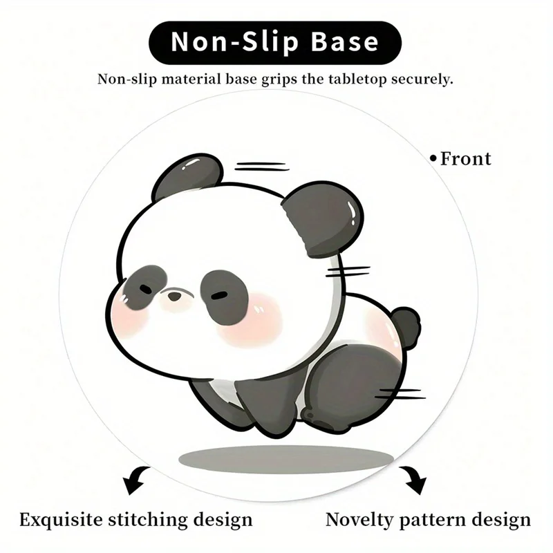 Panda dos desenhos animados anime mouse pad kawaii tapete de mesa acessórios para pc mouse pads base de borracha antiderrapante adequado para escritório e jogos