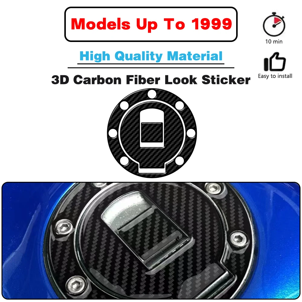 

For YAMAHA Models Up To 1999 (7 Holes) YZF R1 R6 Motorcycle Gas Fuel Cap Cover Protection Sticker Carbon-look And Transparent