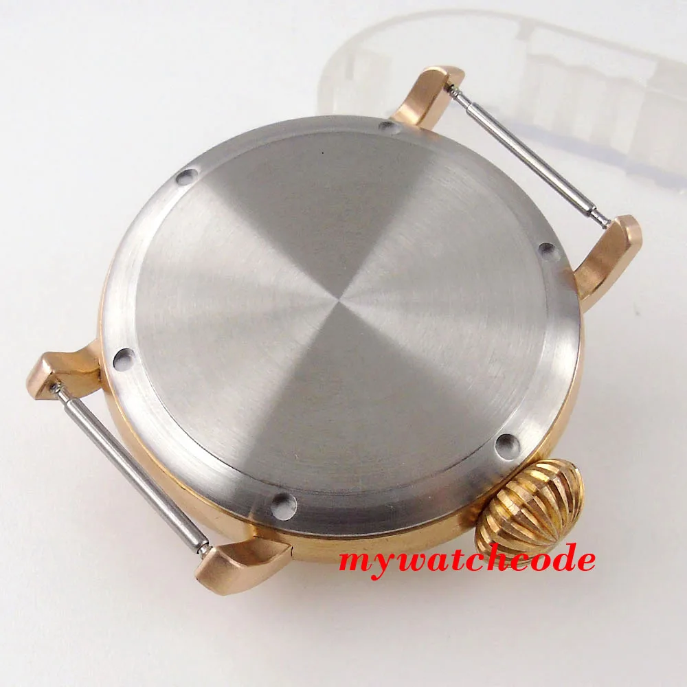 100m Waterproof New Big Cusn8 46mm Big Replacement Parts Real Bronze Watch Case for NH35A NH36A PT5000 Movement Sapphire Glass