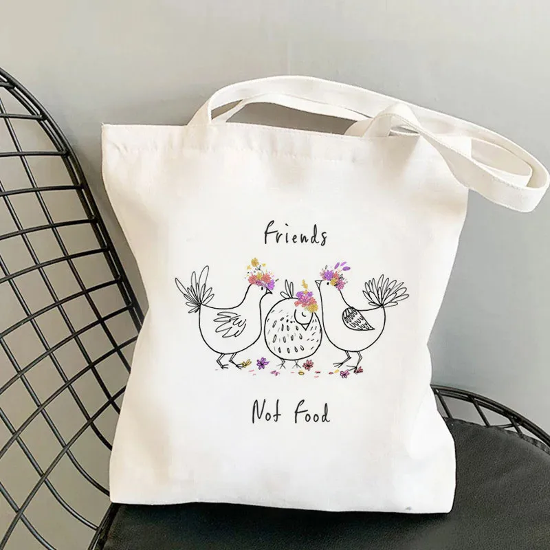 Vegan Shopping Bag Handbag Eco Bolsas De Tela Shopper Grocery Reusable Bag Tote String Bolsas Reutilizables Woven Grab