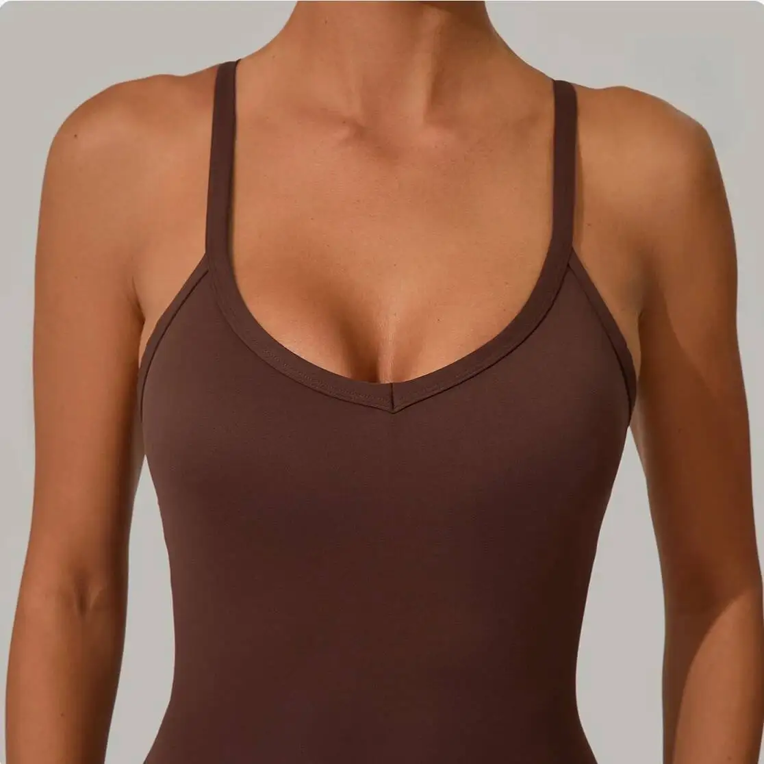 

Jumpsuits Sports Fiess Sexy Back Yoga Suit Peach Hip Raise Tight One Piece Gym Workout Tracksuits For Women