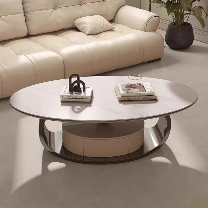 

Service Minimalist Coffee Tables Modern Round Premium Aesthetic Coffee Tables Luxury Aesthetic Mesa Auxiliar Hotel Furniture