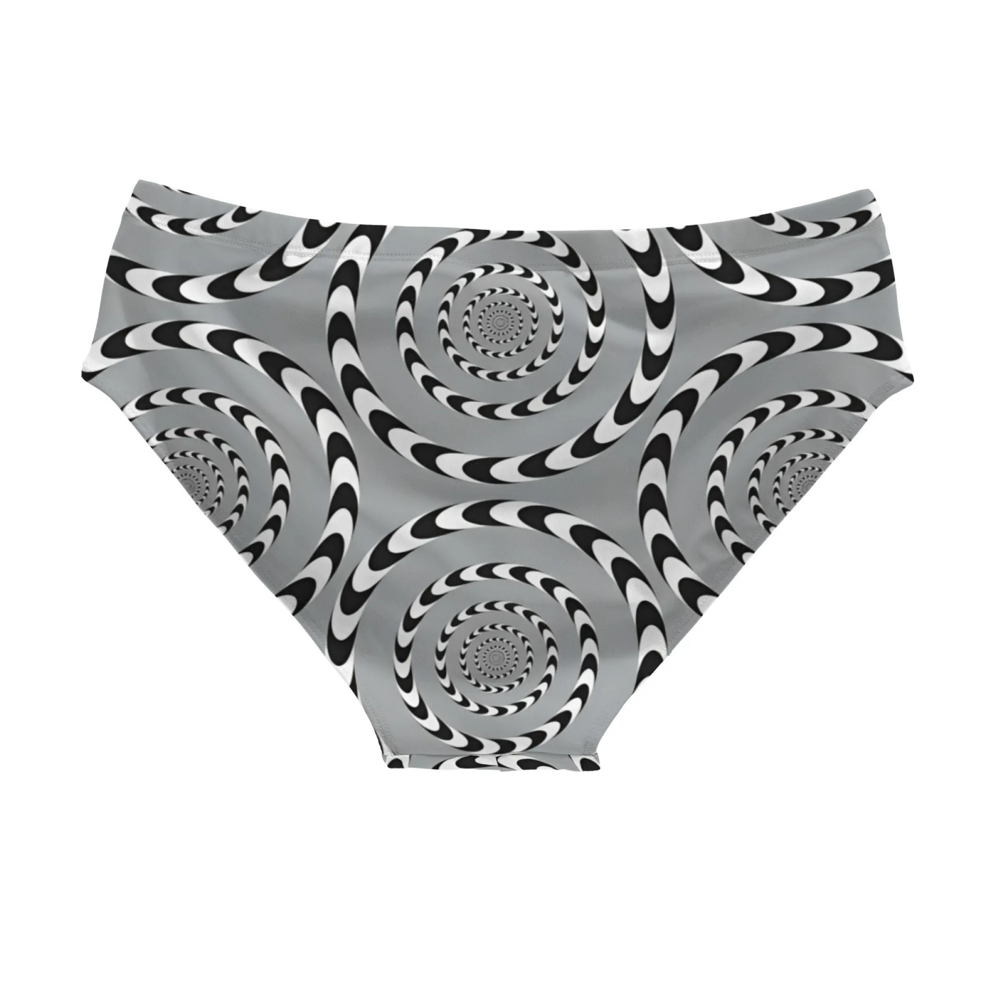 Spiral Optical Swim Trunks Stretchy Soft Skin-friendly Men's Triangle Swim Trunks Beach Carnivals Swimming Bathing Swimwear
