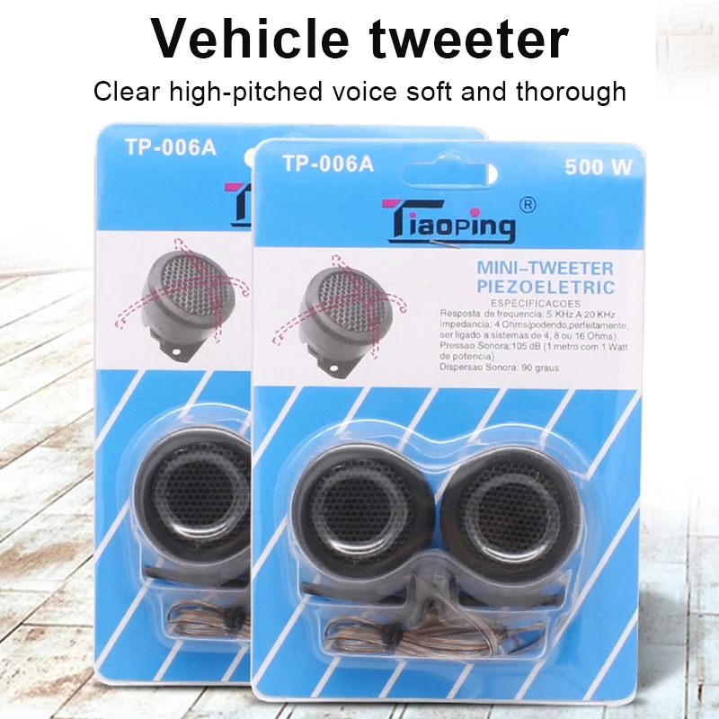 Universal High Efficiency Mini Dome Tweeter Coil Loudspeaker 2 x 500W Loud Speaker Super Power Audio Sound for Car