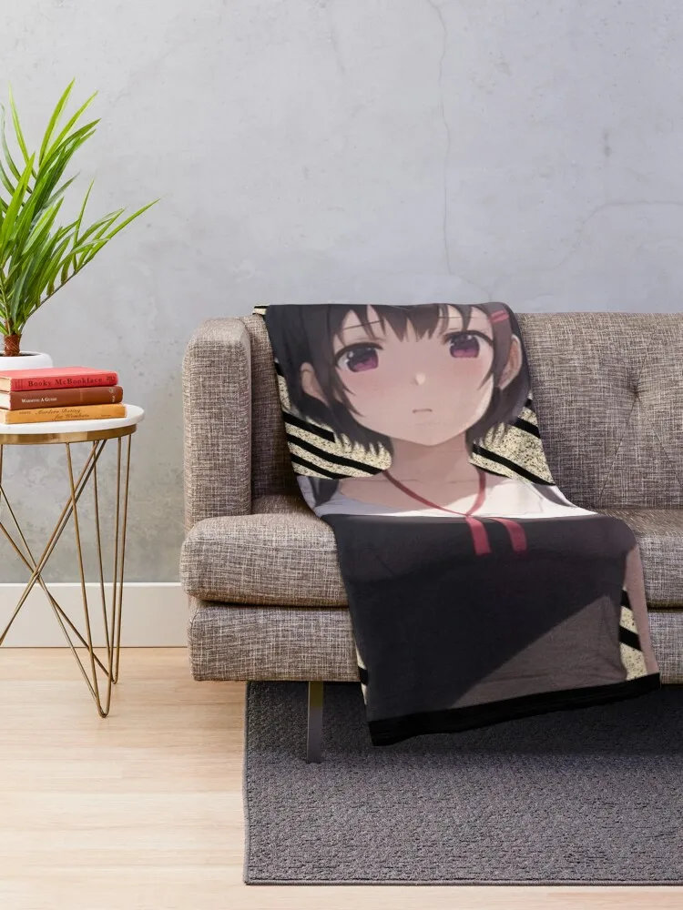 Kaguya Sama - Nagisa Kashiwagi Throw Blanket blankets and throws Beautifuls Weighted blankets ands Blankets