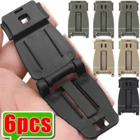 6/2pcs Multipurpose Carabiner Tactical Strap Buckle Clip Camping Equipment Backpack Bag Buckle Webbing Clip MOLLE Tactical Strap